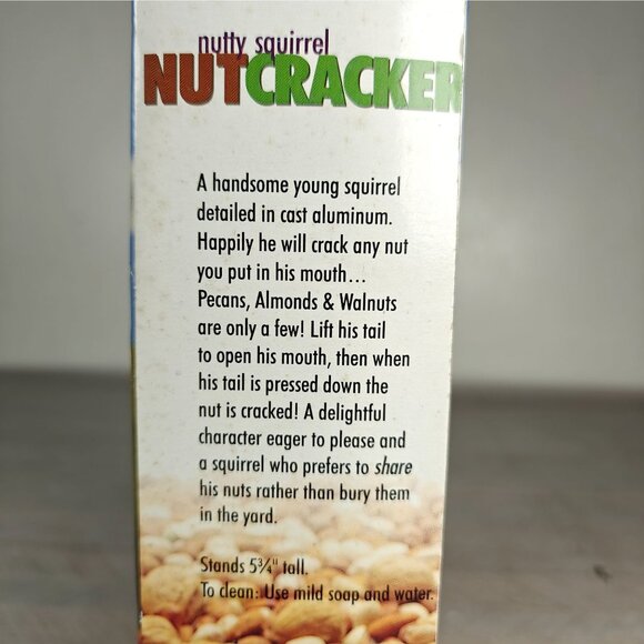 Vintage Nutty Squirrel Cast Aluminum Nut Cracker Kitchen Tool & Display Piece - Picture 2 of 8